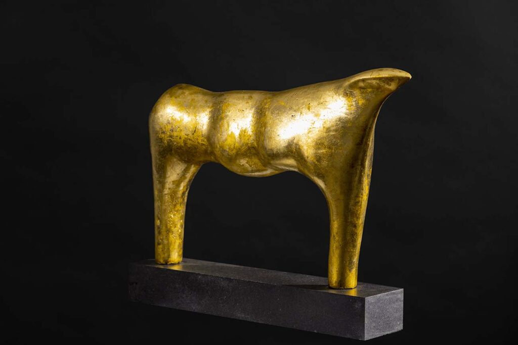 Robert Sobocinski, Le veau, 1984 bronze, 48x33x12 cm