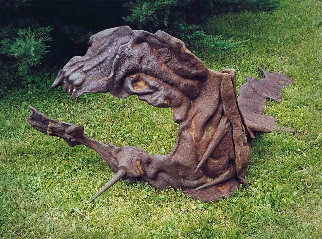 Robert Sobocinski, Styks, 1986, bronze, 160x70x60 cm