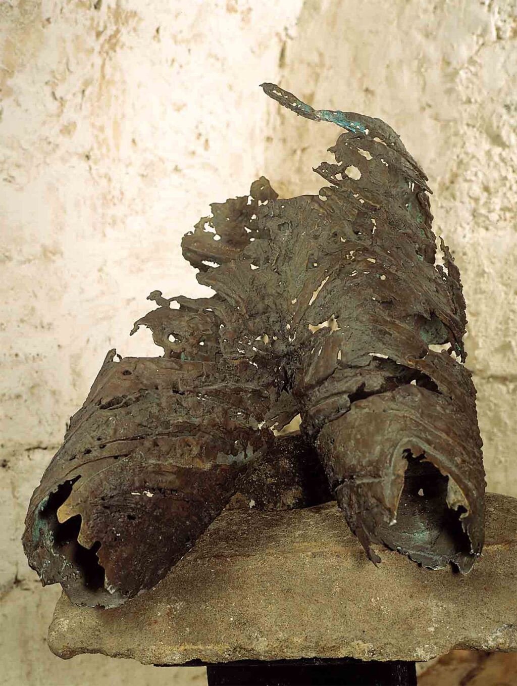 Robert Sobocinski, La fourche, bronze, hauteur 85 cm