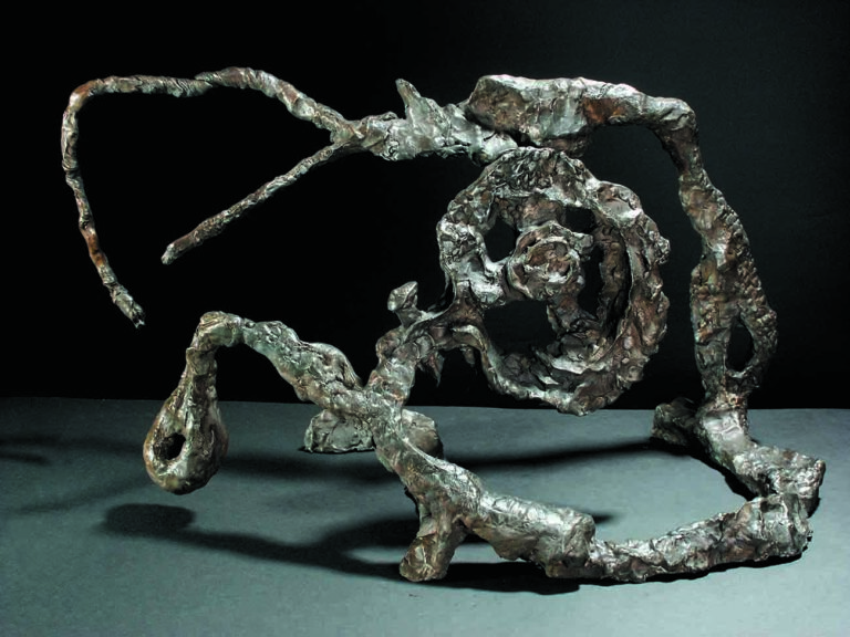 Robert Sobocinski, Moved female, 2004, bronze, 70x60x50cm