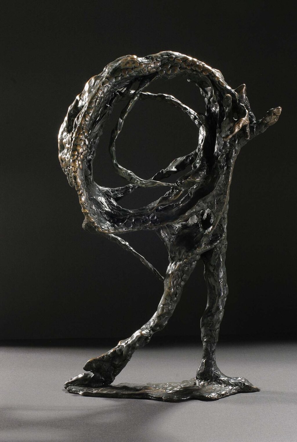 Robert Sobociński, Opętany, 2006, brąz, wys. 45 cm