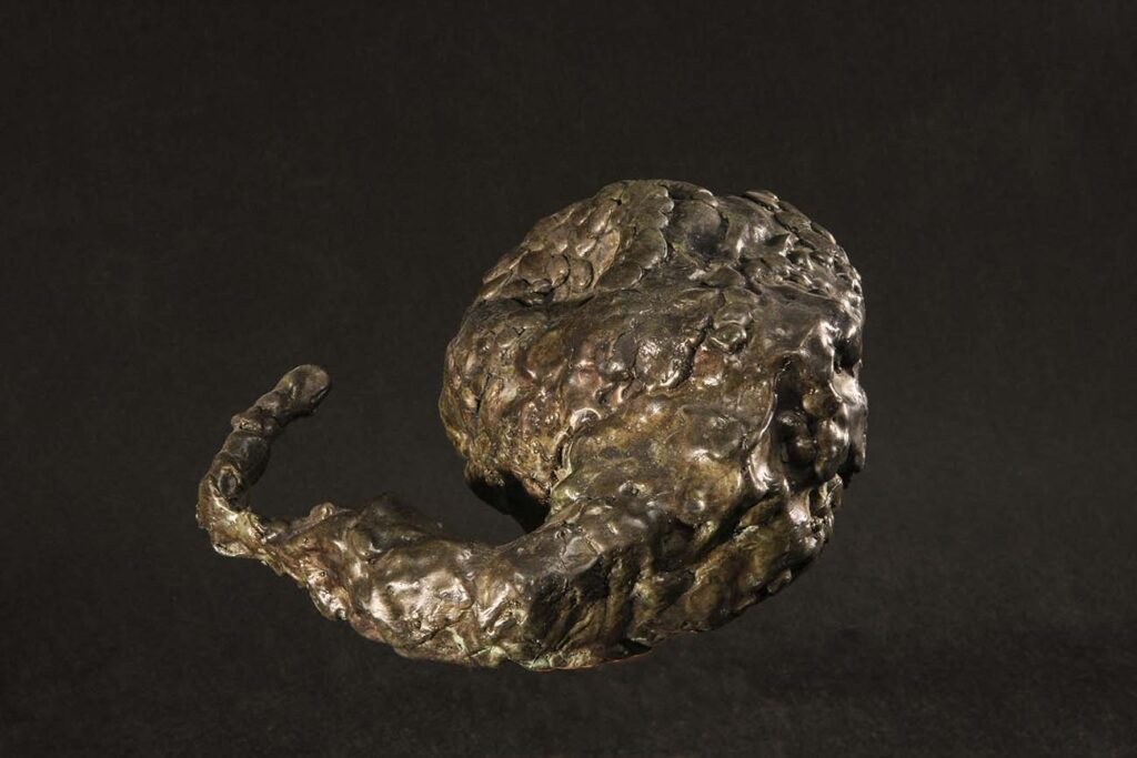 Robert Sobocinski, Le reposant, 2008, bronze, 10 x 22 x 36 cm