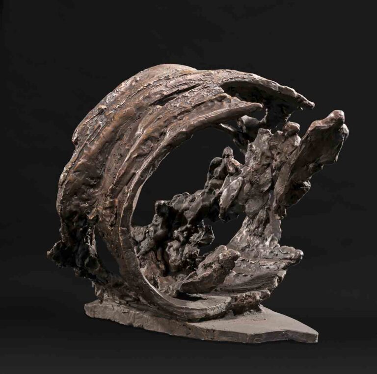 Robert Sobocinski, Ekspedition, 2014, bronze, 20x20x22 cm