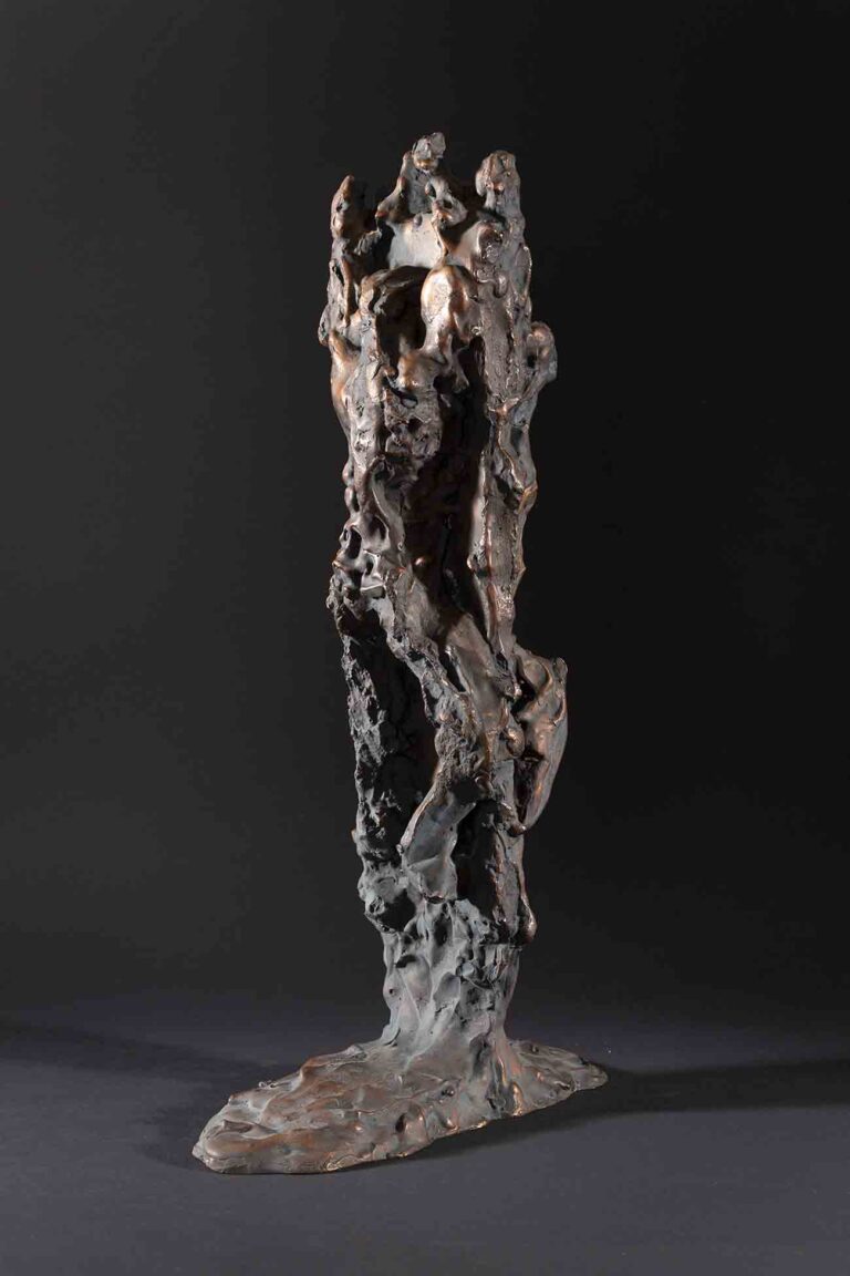 Robert Sobocinski, Inversion - bozzetto, 2018, bronze , 43x10x23
