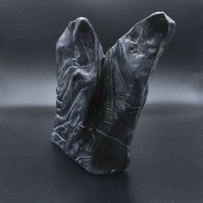 Robert Sobocinski, Pilgrims, 2023, black marble, 19x20x6 cm